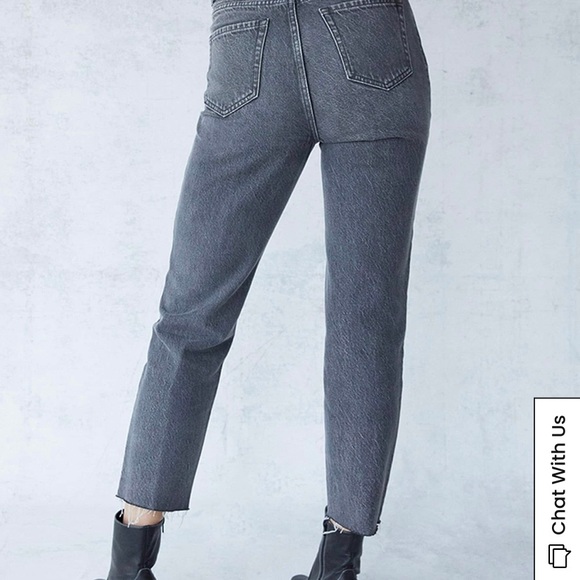 PacSun two-toned high rise straight jeans - Picture 3 of 5